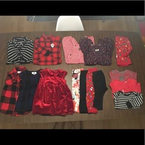15 piece holiday bundle ❤️ baby girl size 12-18mos